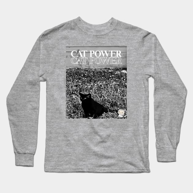 CAT POWER Long Sleeve T-Shirt by Noah Monroe